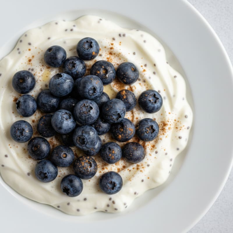 Silky Greek Yogurt Protein Pudding with Chia Seeds