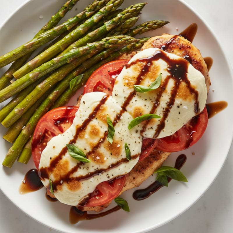 Caprese Chicken with Balsamic Glaze