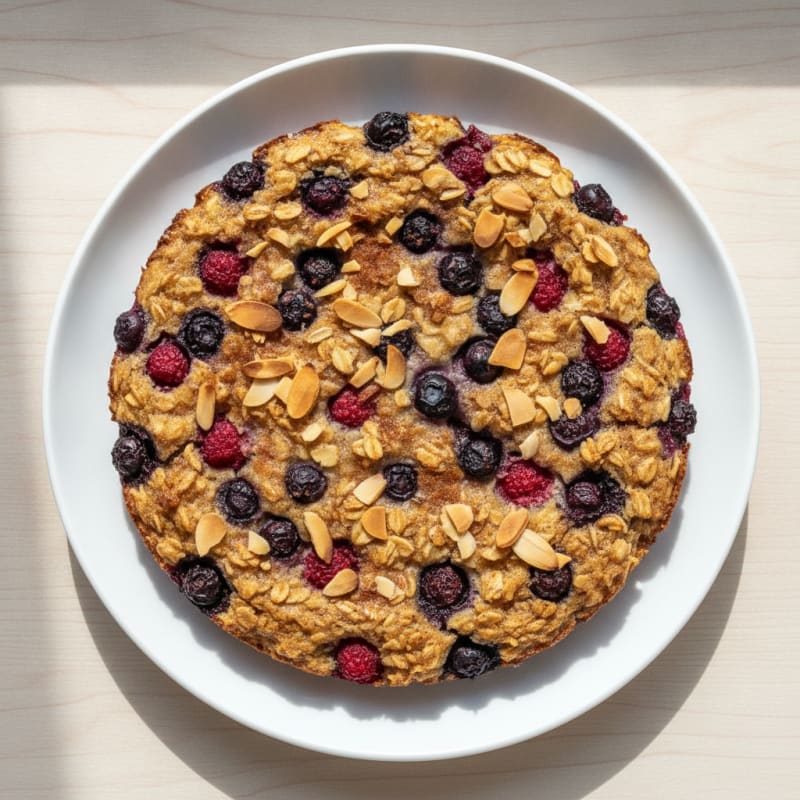 Berry-Almond Oatmeal Bake