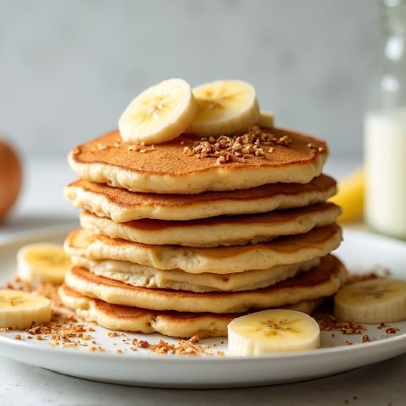 Simple Fluffy Banana Pancakes