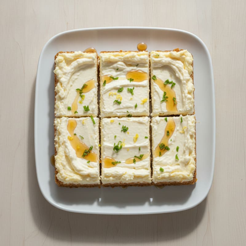 Cottage Cheese Protein Cheesecake Bars