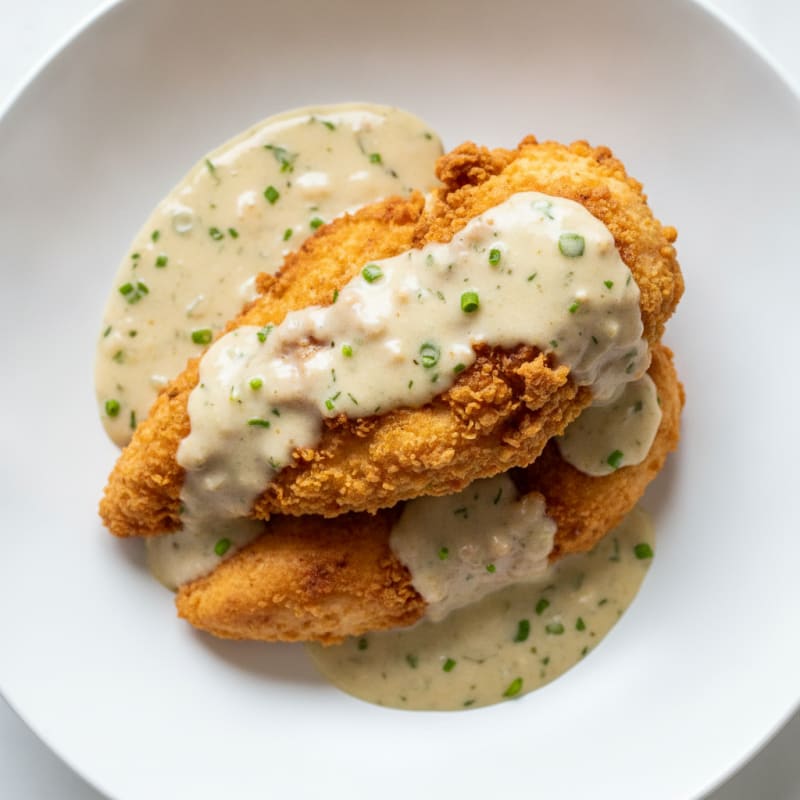 Buttermilk Fried Chicken with Creamy Gravy