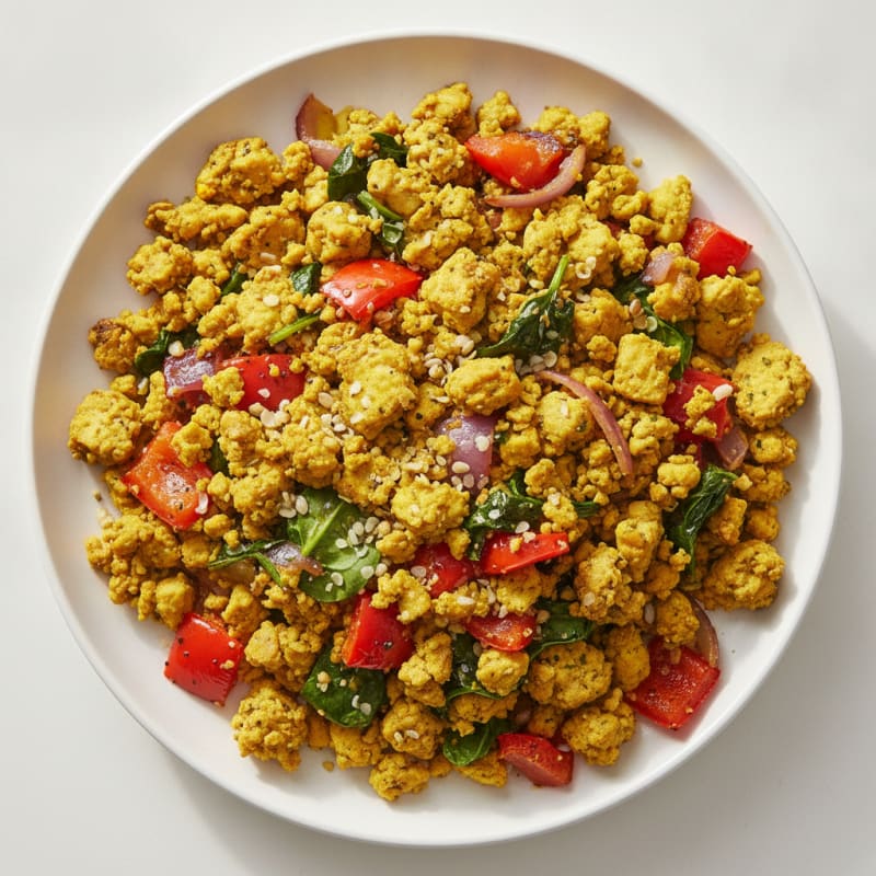 Tofu Scramble with Roasted Vegetables