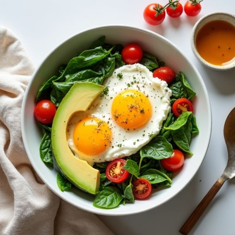 Protein-Packed Spinach and Egg White Breakfast Bowl