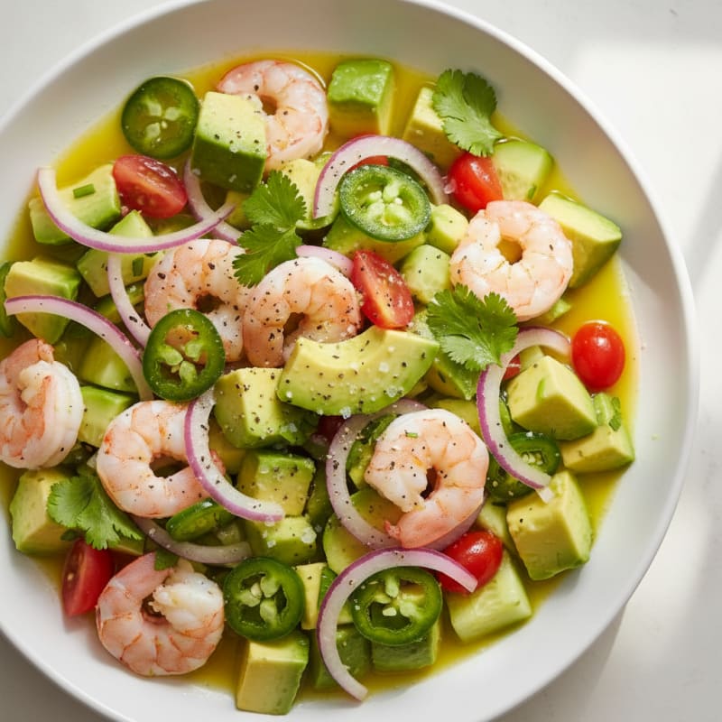 Citrus-Marinated Shrimp and Avocado Ceviche