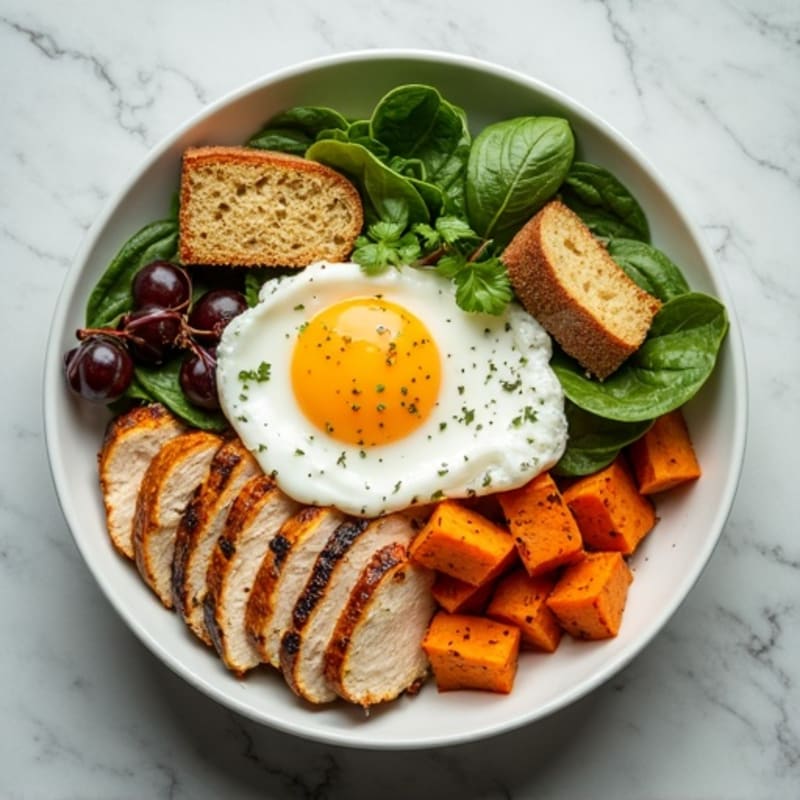 Grilled Chicken and Sweet Potato Power Bowl