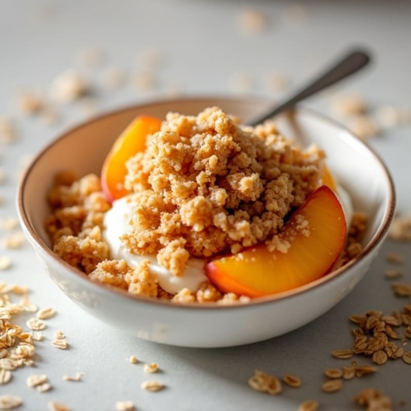 Fresh Peach Oat Crumble