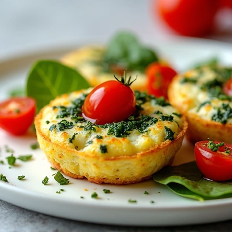 Protein-Packed Spinach Feta Egg Bites