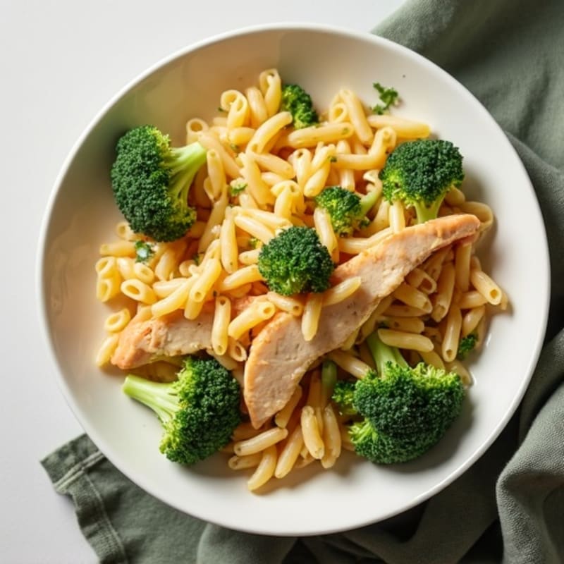 Creamy Baked Chicken and Broccoli Pasta