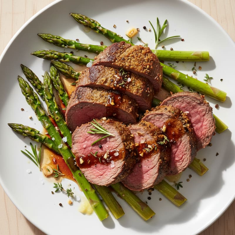 Garlic Herb Roasted Beef Tenderloin