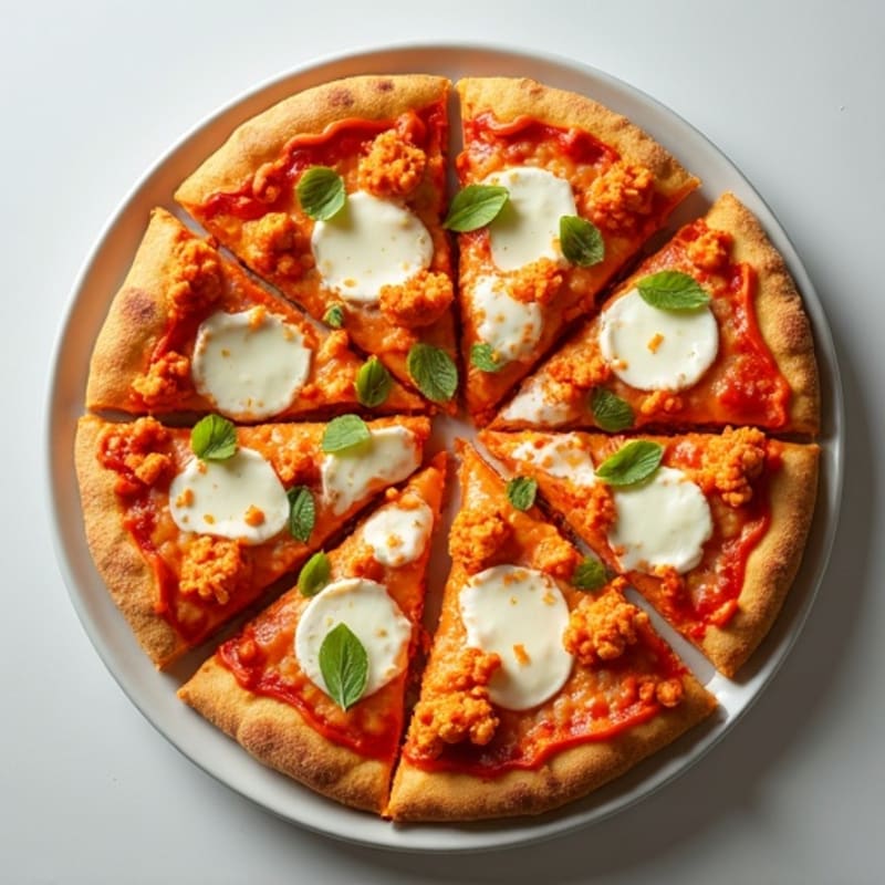 Healthy Buffalo Chicken Pizza