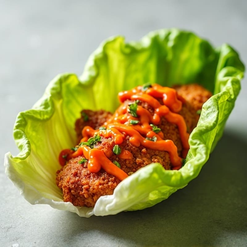 Crispy Buffalo Chicken Lettuce Wrap