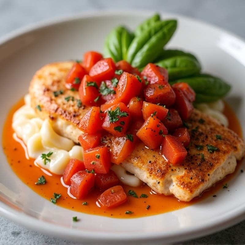 Pan-Seared Chicken with Creamy Spiced Tomato Sauce