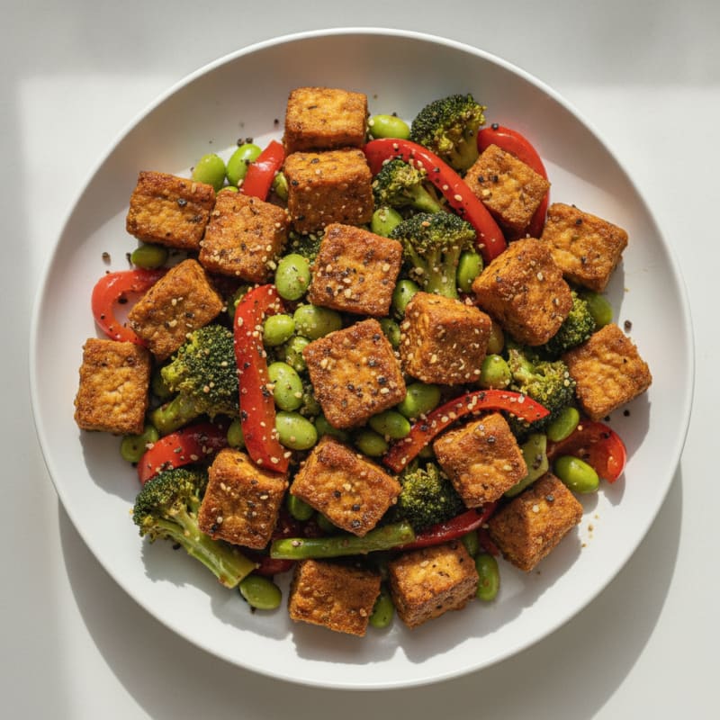 Black Pepper Tempeh Stir-Fry