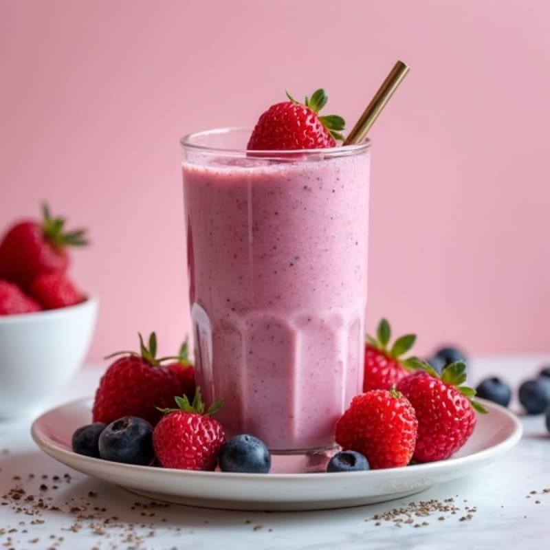 Creamy Berry Protein Smoothie