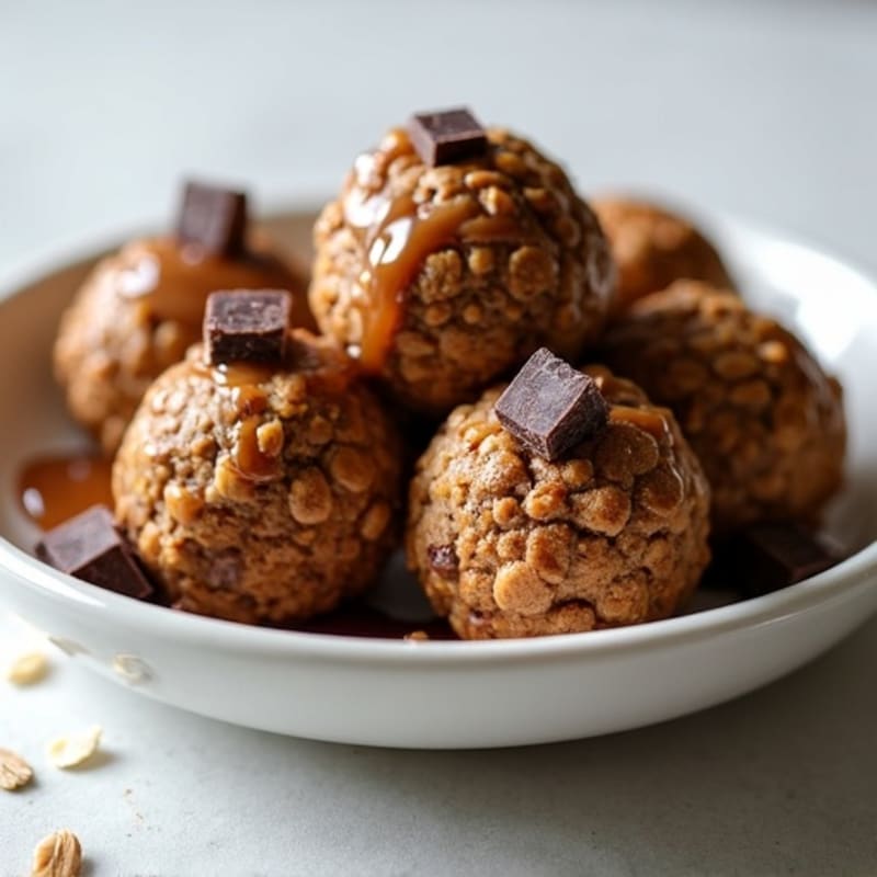Chewy Salted Caramel Dark Chocolate Bites