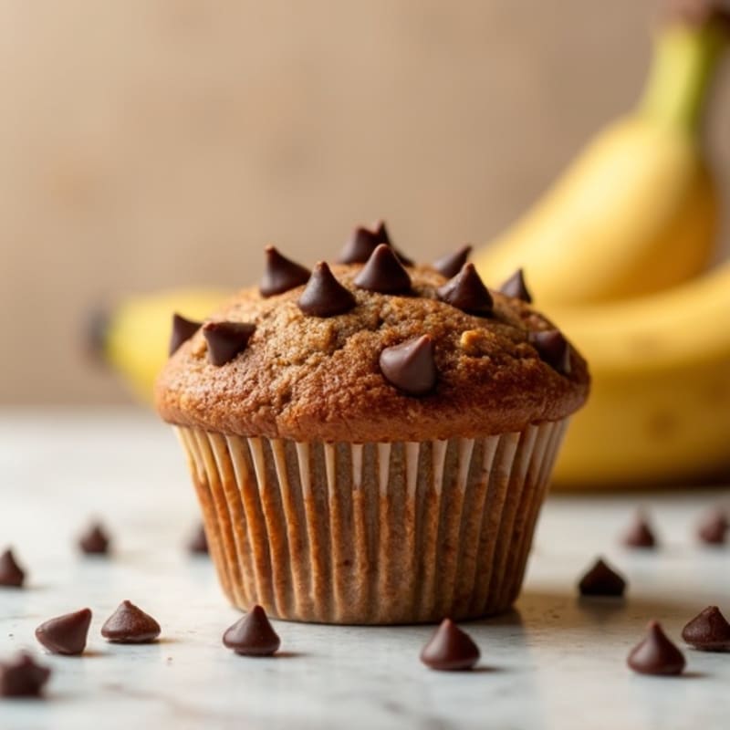Healthy Banana Chocolate Muffins