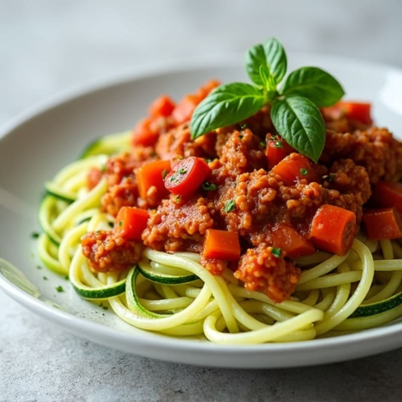 Protein-Packed Turkey Bolognese with Zucchini Noodles