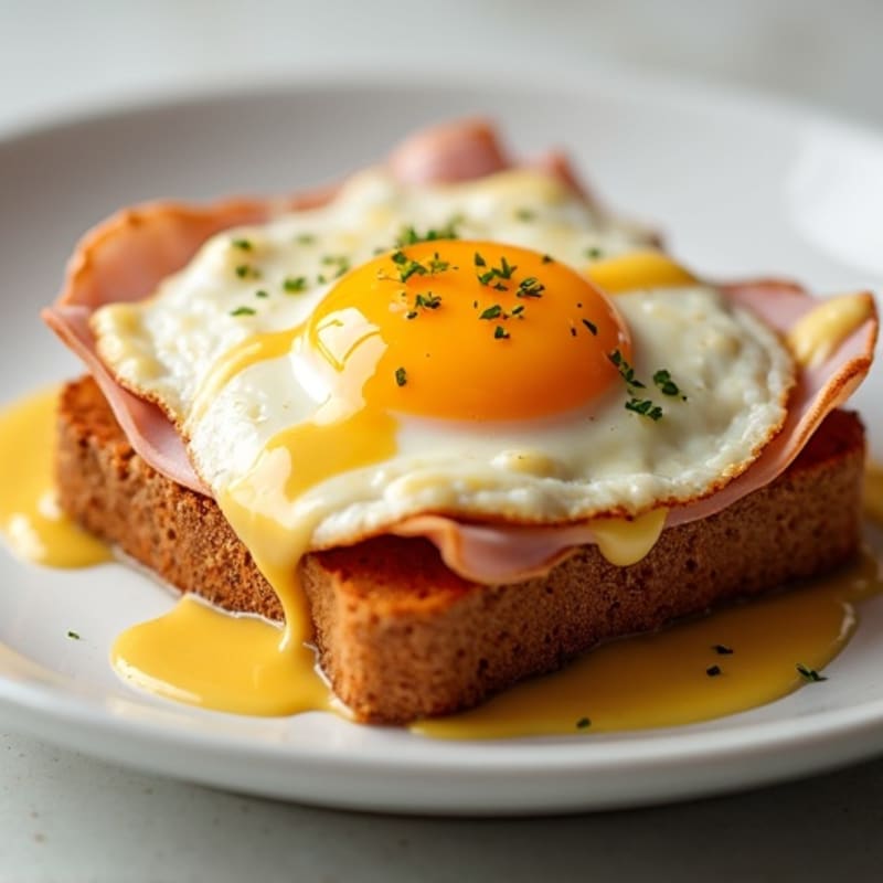 Open-Face Ham and Swiss Melt with Honey Mustard