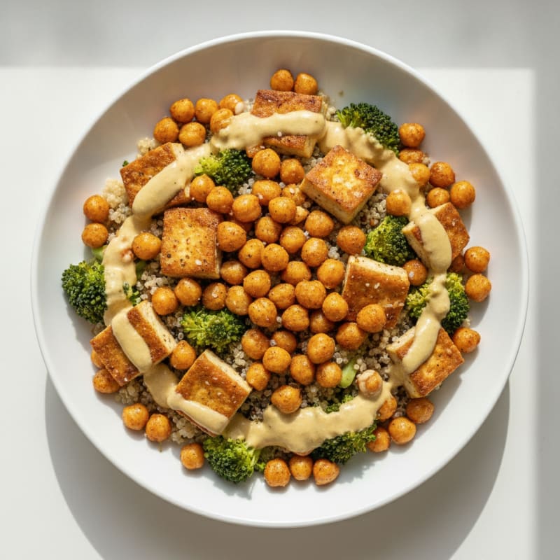 Roasted Chickpea and Veggie Buddha Bowl