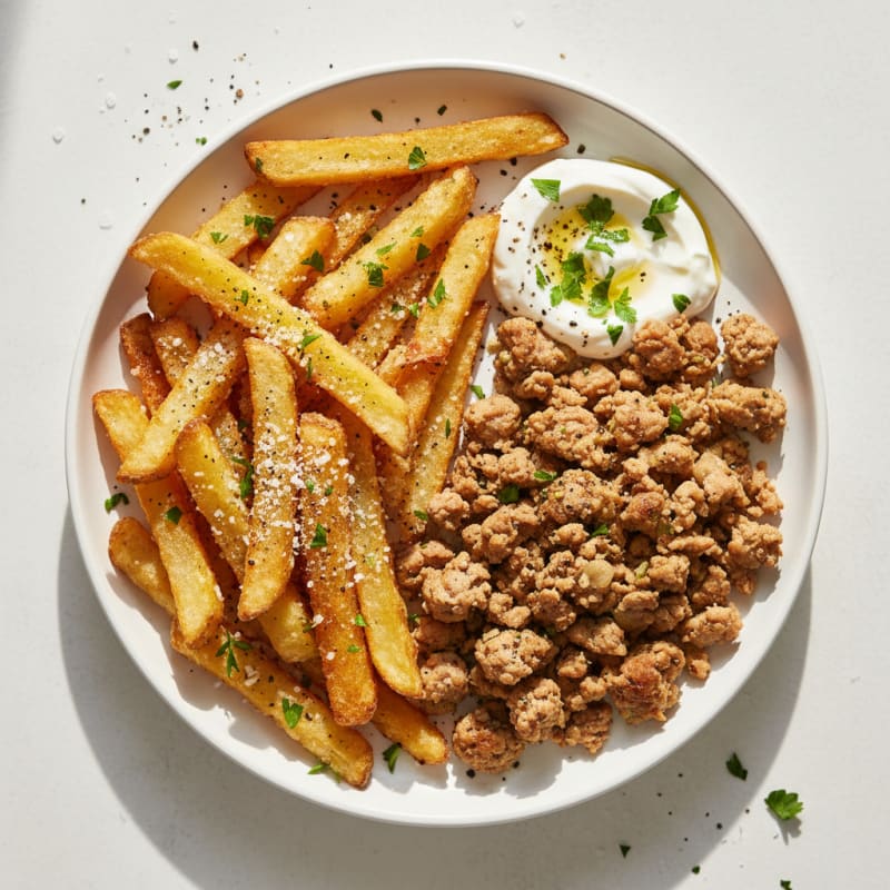 Golden Crispy Parmesan Garlic Fries