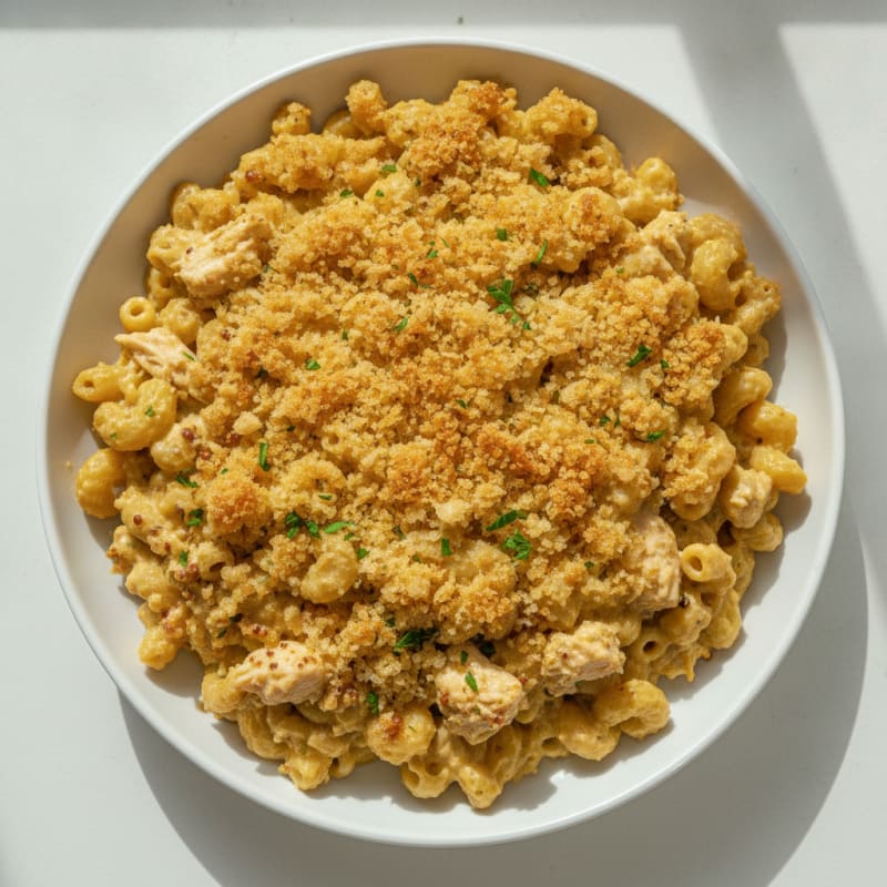 Baked Macaroni and Cheese with Breadcrumbs