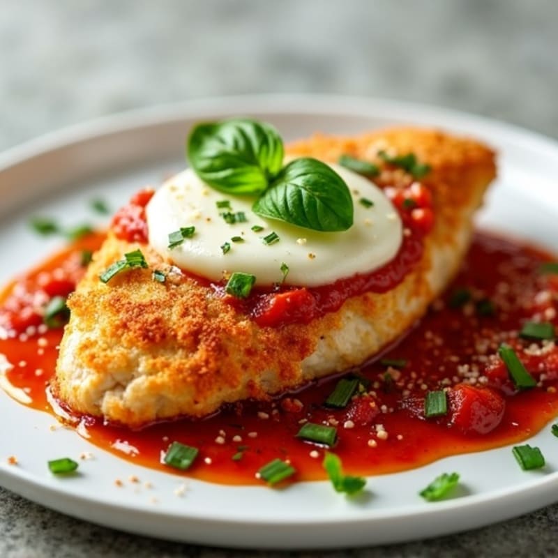 Crispy Baked Chicken Parmesan with Fresh Herbs