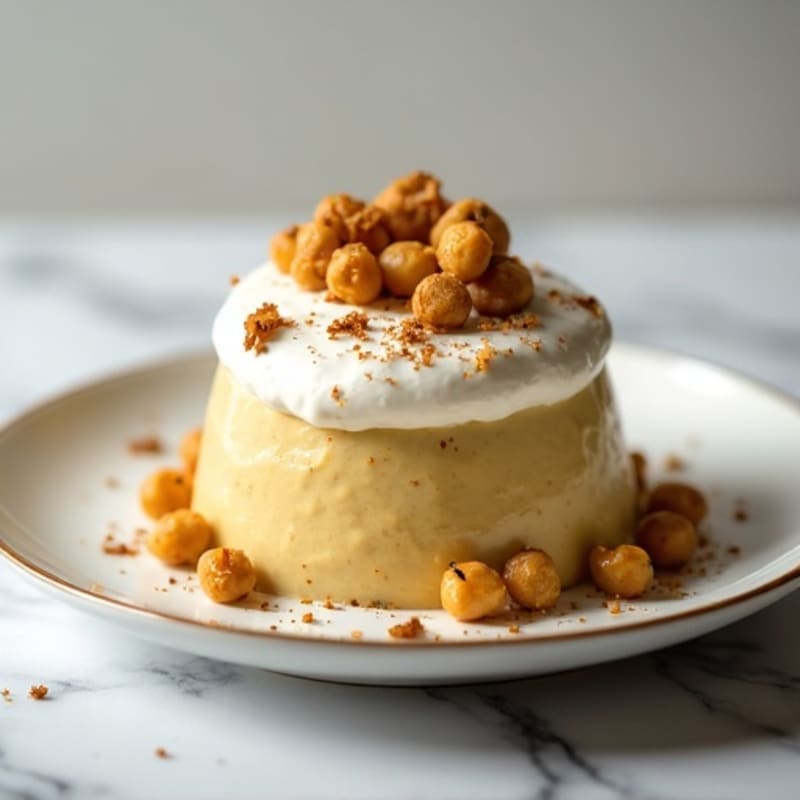 Silky Greek Yogurt Protein Mousse with Chickpea Crunch