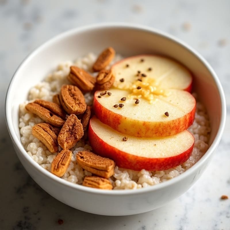 Cinnamon-Apple Protein Oatmeal Bowl
