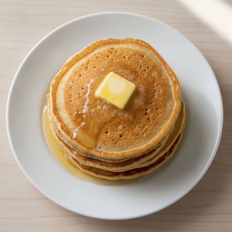 Classic Protein Buttermilk Pancakes with Butter