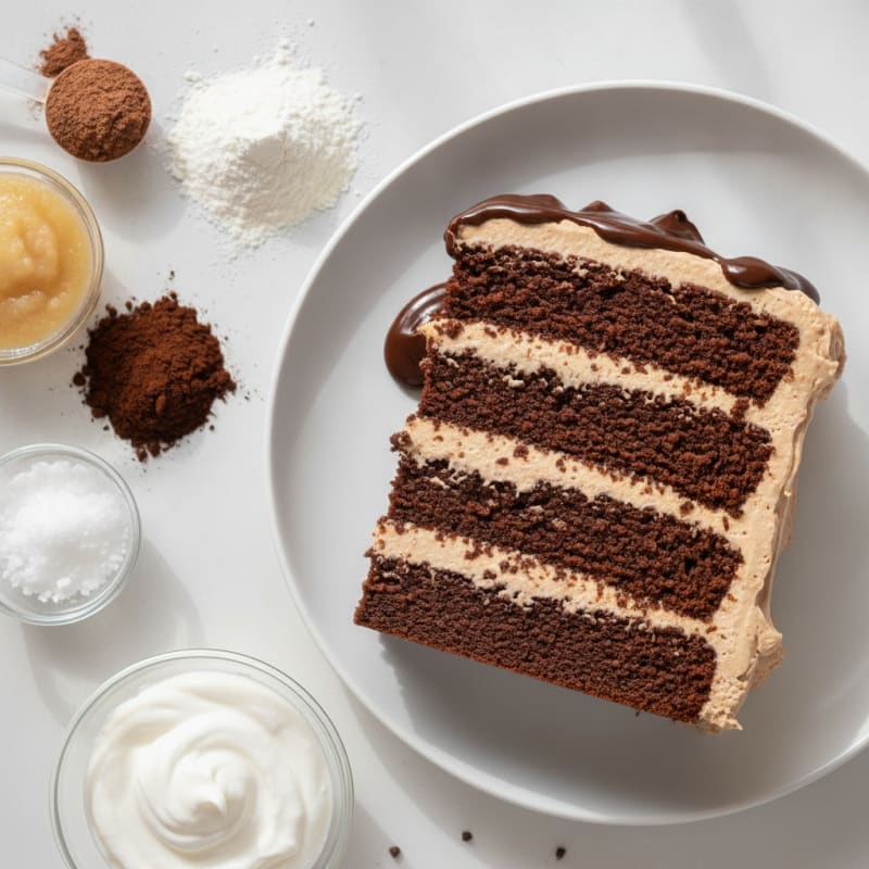 Protein Chocolate Layer Cake