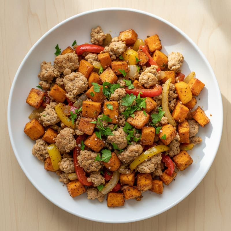 Turkey and Sweet Potato Hash