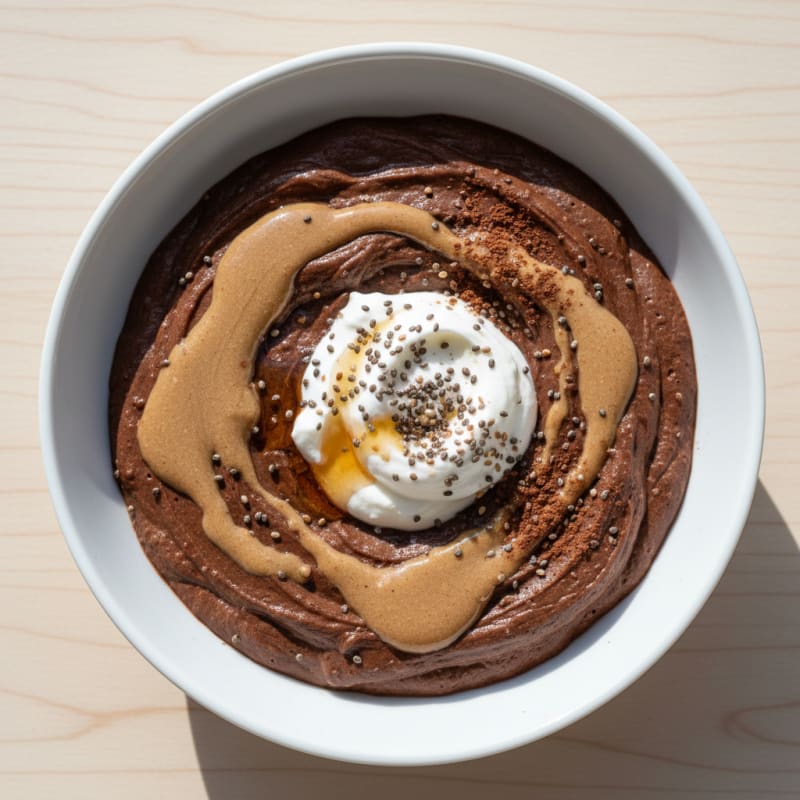 Silky Chocolate Protein Pudding with Greek Yogurt
