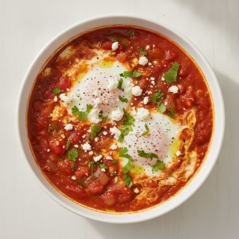 Authentic Shakshuka with Feta and Herbs