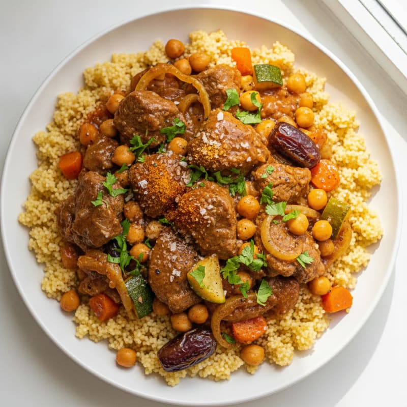 Moroccan Lamb Tagine with Couscous
