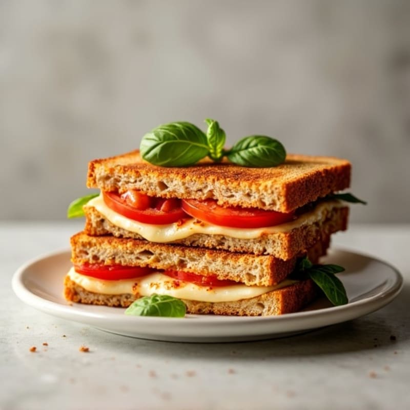 Fresh Mozzarella and Tomato Pesto Melt