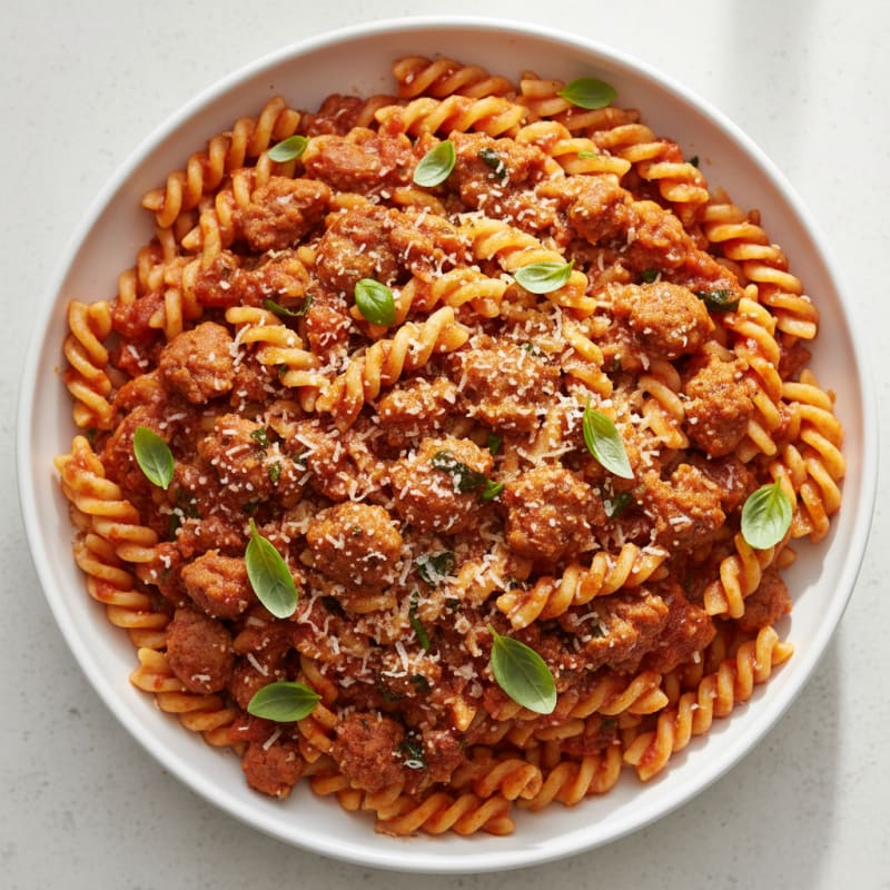 Italian Sausage Spaghetti with Marinara