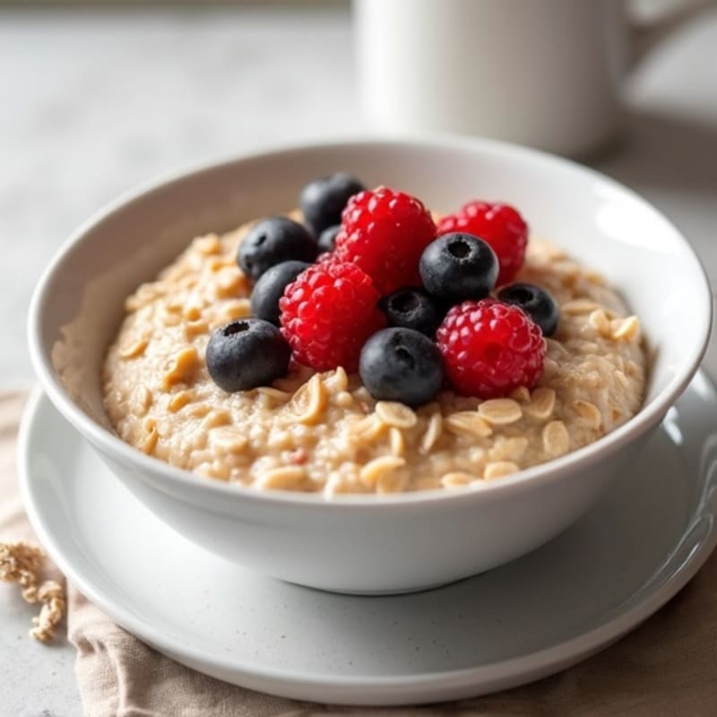 Creamy Oatmeal with Fresh Berries