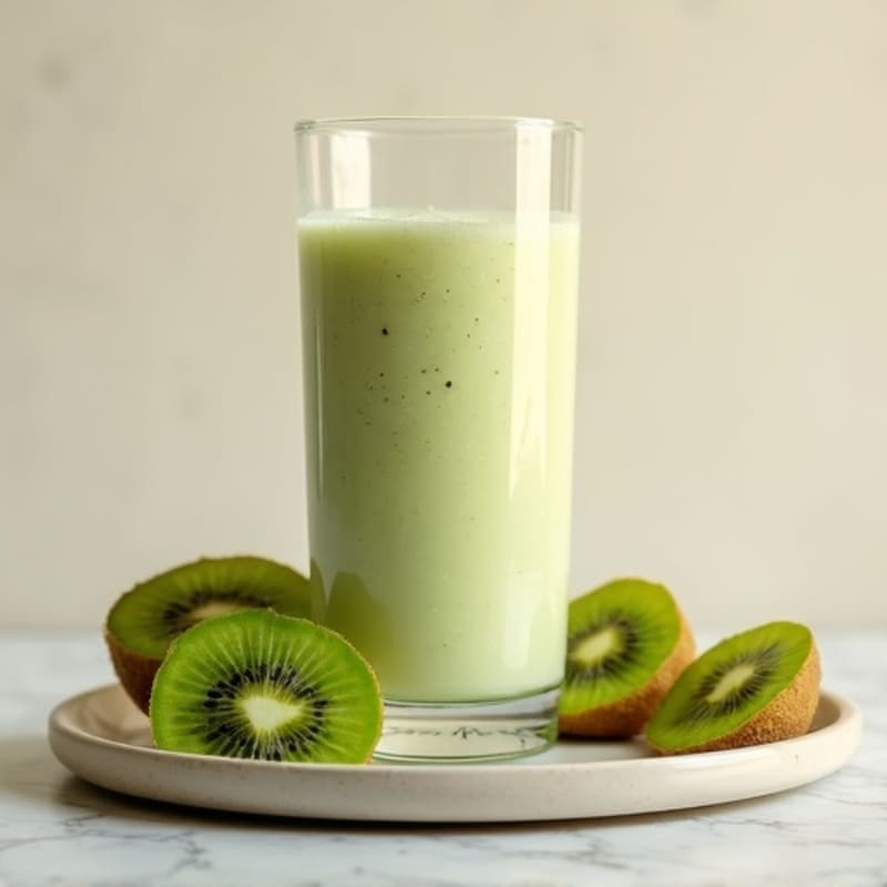 Fresh Creamy Kiwi Protein Smoothie