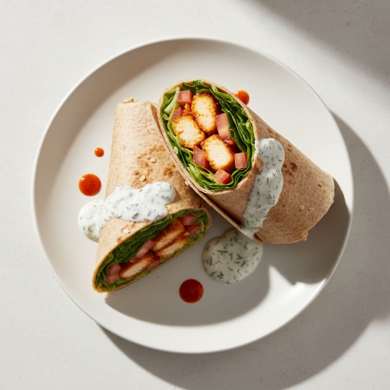 Crispy Buffalo Ranch Chicken Wrap