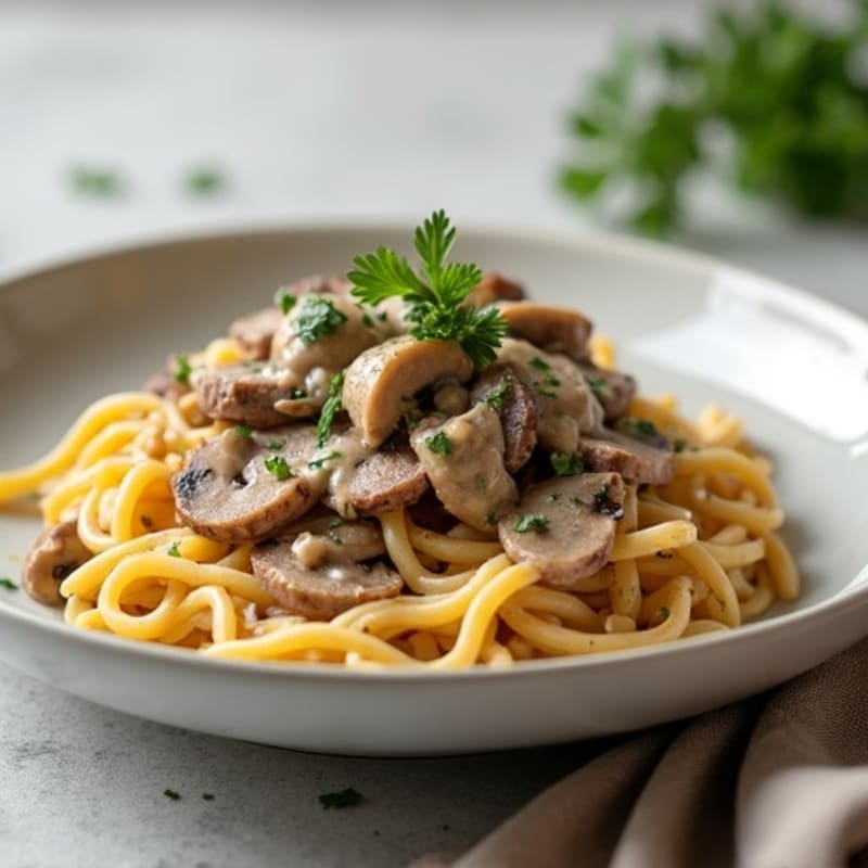 Lean Beef and Mushroom Creamy Stroganoff