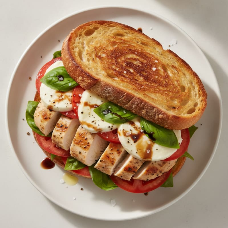 Grilled Caprese Chicken Sandwich