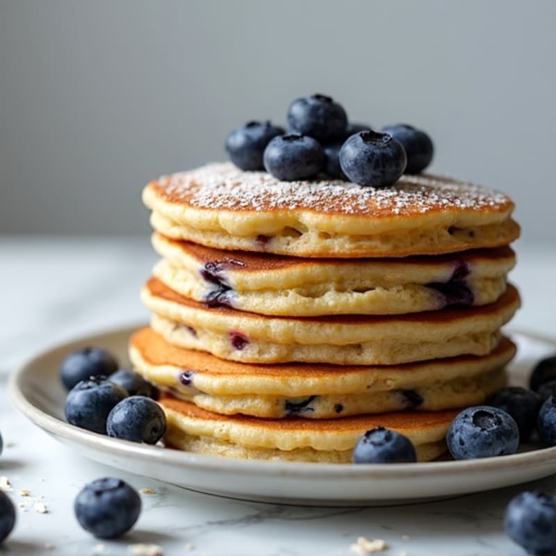Fluffy Protein-Packed Blueberry Pancakes