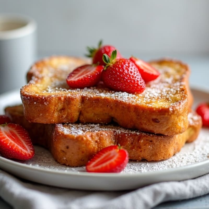 Protein-Rich Vanilla-Cinnamon Baked French Toast