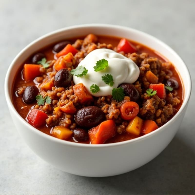 Hearty Slow Cooker Beef Chili