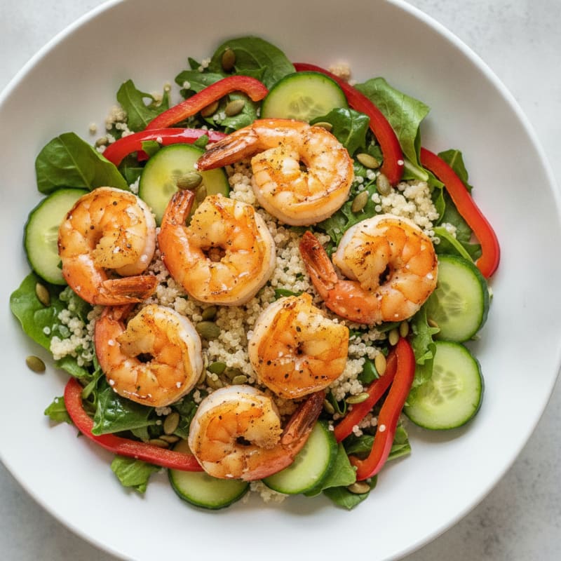 Grilled Shrimp Quinoa Power Bowl