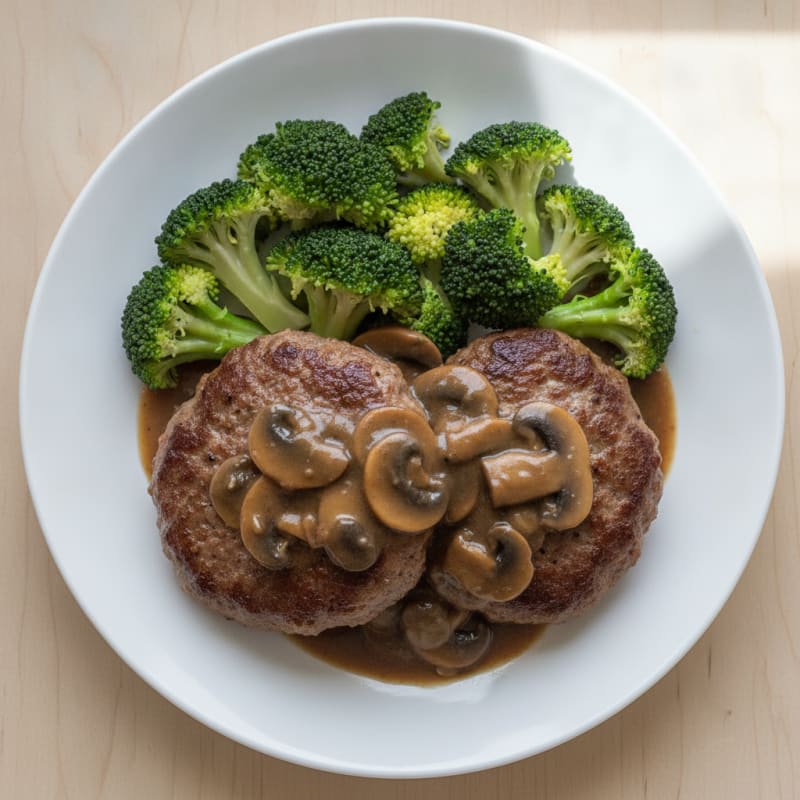 Classic Hamburg Steak with Gravy