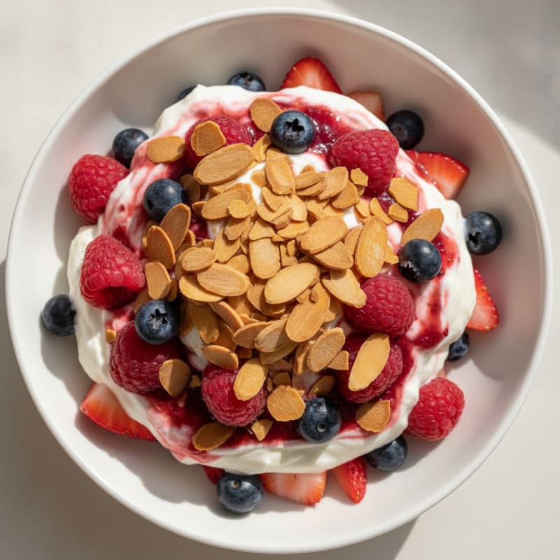 Greek Yogurt Protein Parfait with Berries