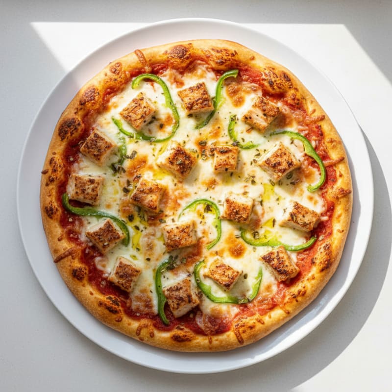 Crispy Chicken Pizza with Cauliflower Crust