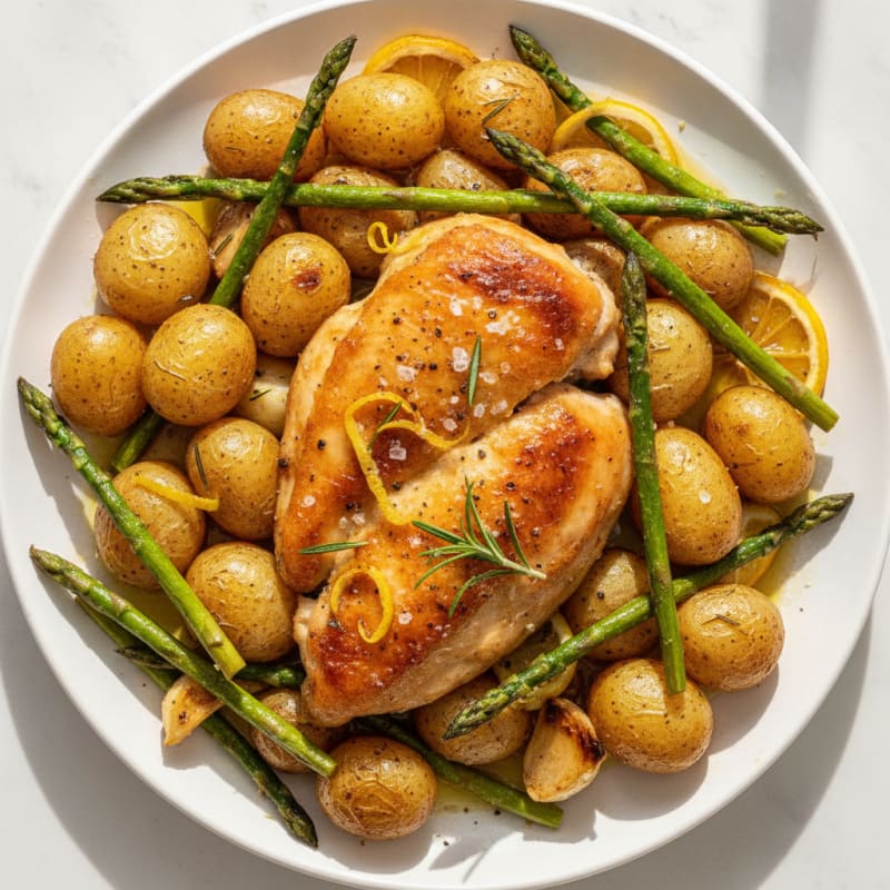 Lemon-Herb Roasted Chicken and Potatoes